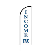 Income Tax Flex Banner Flag - 14 (Single Sided)