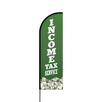 Income Tax Service Flex Banner Flag - 14 (Single Sided)