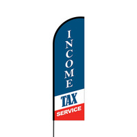 Income Tax Service Flex Banner Flag - 14 (Single Sided)