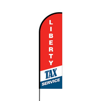 Liberty Tax Service Flex Banner Flag - 14 (Single Sided)