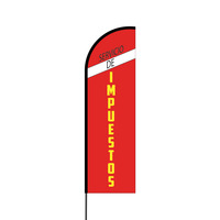 Servicio de Impuestos Flex Banner Flag - 14 (Single Sided)