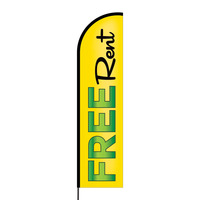 Free Rent Flex Banner Flag - 16 (Single Sided)