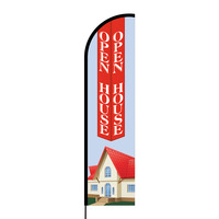 Open House Flex Banner Flag - 16ft (Single Sided)