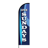 Open Sundays Flex Banner Flag - 16ft (Single Sided)