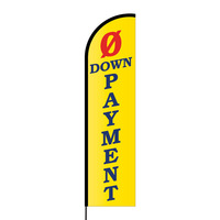 0 Down Payment Flex Banner Flag - 16ft (Single Sided)