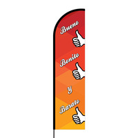 Bueno, Bonito y Barato Flex Banner Flag - 16ft (Single Sided)