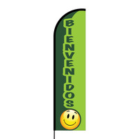 Bienvenidos Flex Banner Flag - 16ft (Single Sided)