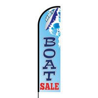 Boat Sale Flex Banner Flag - 16ft (Single Sided)