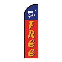 Buy One Get One Free Flex Banner Flag - 16ft (Single Sided)