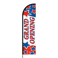 Grand Opening Flex Banner Flag - 16ft (Single Sided)