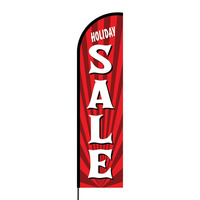 Holiday Sale Flex Banner Flag - 16ft (Single Sided)