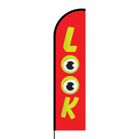 Look Flex Banner Flag - 16ft (Single Sided)