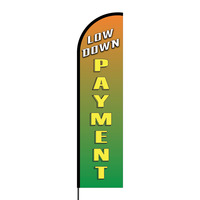Low Down Payment Flex Banner Flag - 16ft (Single Sided)