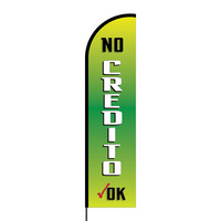 No Credito Flex Banner Flag - 16ft (Single Sided)