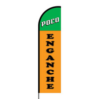 Poco Enganche Flex Banner Flag - 16ft (Single Sided)