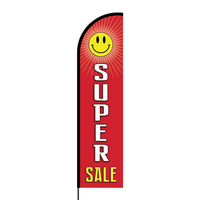 Super Sale Flex Banner Flag - 16ft (Single Sided)