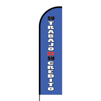 Su Trabajo es Su Credito Flex Banner Flag - 16ft (Single Sided)