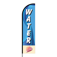 Water Flex Banner Flag - 16ft (Single Sided)