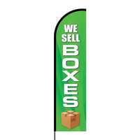 We Sell Boxes Flex Banner Flag - 16ft (Single Sided)