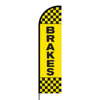 Brakes Flex Banner Flag - 16ft (Single Sided)