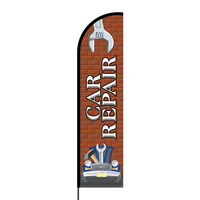 Car Repair Flex Banner Flag - 16ft (Single Sided)