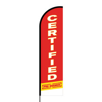 Certified Pre-Owned Flex Banner Flag - 16ft (Single Sided)