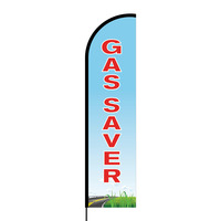 Gas Saver Flex Banner Flag - 16ft (Single Sided)