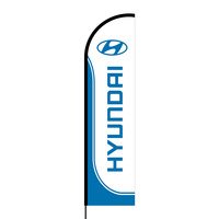 Hyundai Flex Banner Flag - 16ft (Single Sided)