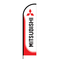 Mitsubishi Flex Banner Flag - 16ft (Single Sided)