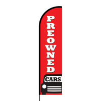 Pre-Owned Cars Flex Banner Flag - 16ft (Single Sided)