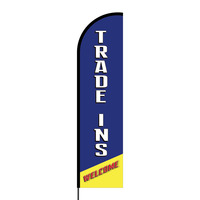 Trade Ins Flex Banner Flag - 16ft (Single Sided)