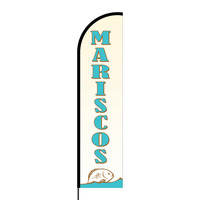 Mariscos Flex Banner Flag - 16ft (Single Sided)