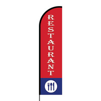 Restaurant Flex Banner Flag - 16ft (Single Sided)