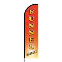 Funnel Cakes Flex Banner Flag - 16ft (Single Sided)