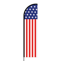 US Flex Banner Flag - 16ft (Single Sided)