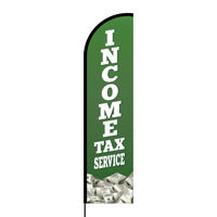 Income Tax Services Flex Banner Flag - 16ft (Single Sided)