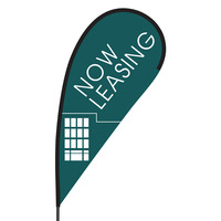 Now Leasing Flex Blade Flag - 09' Single Sided