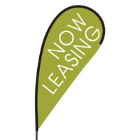 Now Leasing Flex Blade Flag - 09' Single Sided