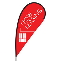 Now Leasing Flex Blade Flag - 09' Single Sided