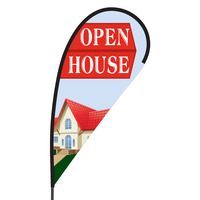 Open House Flex Blade Flag - 09' Single Sided