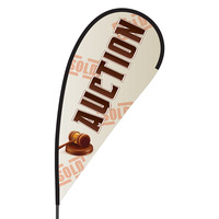 Auction Flex Blade Flag - 09' Single Sided