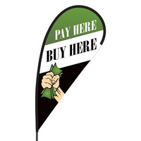 Buy Here Pay Here Flex Blade Flag - 09' Single Sided