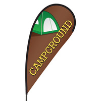 Campgrounds Flex Blade Flag - 09' Single Sided