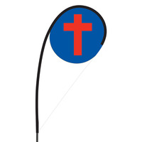 Cross Flex Blade Flag - 09' Single Sided