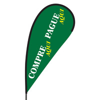 Compre Aqui Pague Aqui Flex Blade Flag - 09' Single Sided