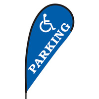 Handicap Parking Flex Blade Flag - 09' Single Sided