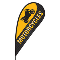 Motorcycle Flex Blade Flag - 09' Single Sided