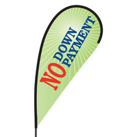No Down Payment Flex Blade Flag - 09' Single Sided