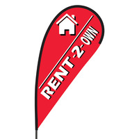 Rent 2 Own Flex Blade Flag - 09' Single Sided