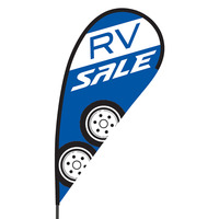 RV Sale Flex Blade Flag - 09' Single Sided